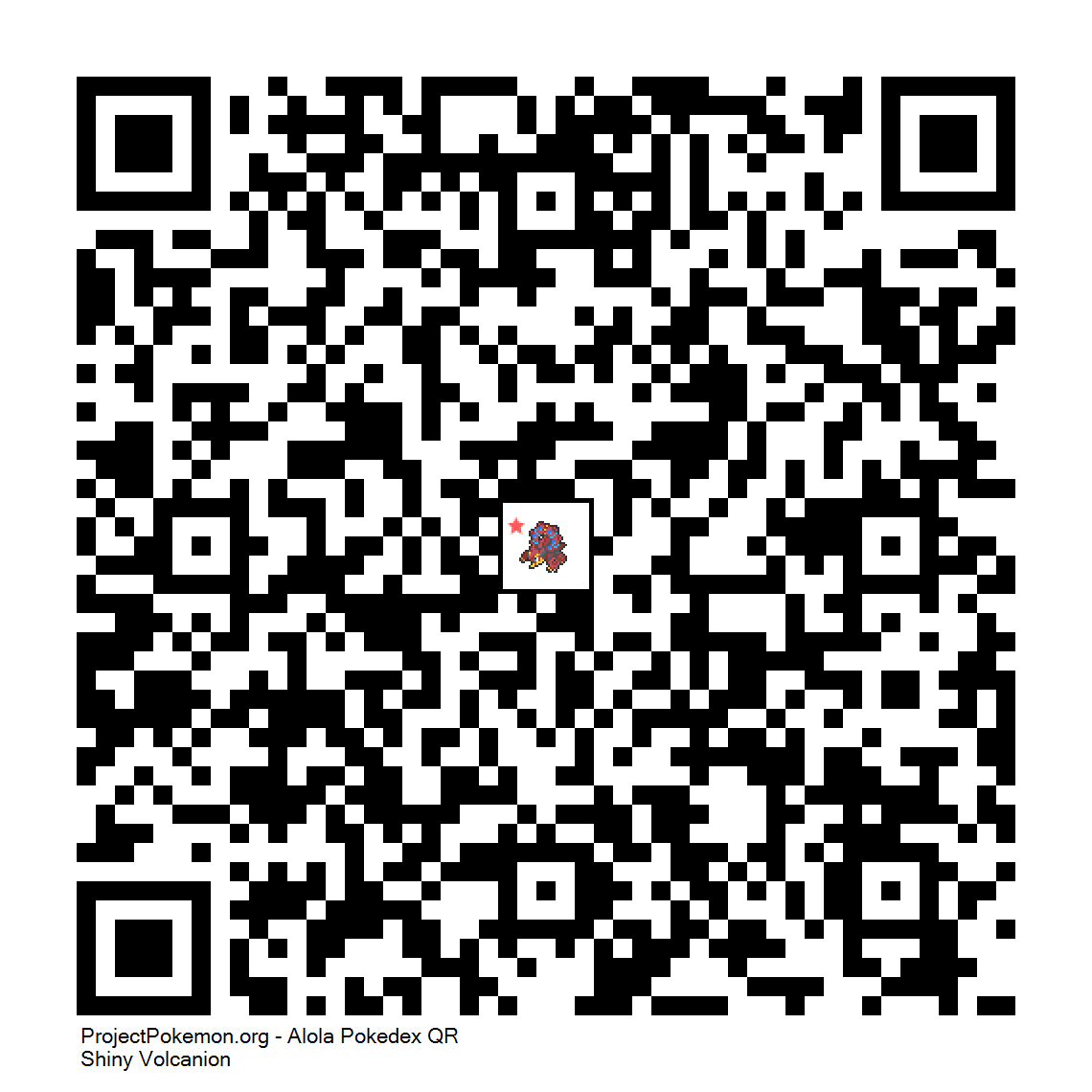 Cdigo QR de Volcanion variocolor